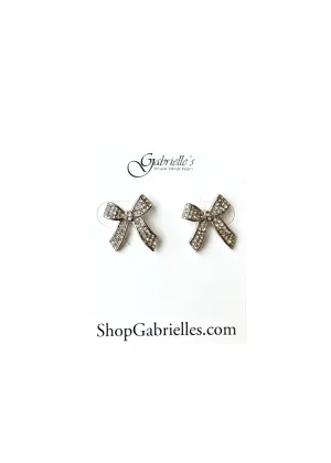 Crystal Bow Earrings