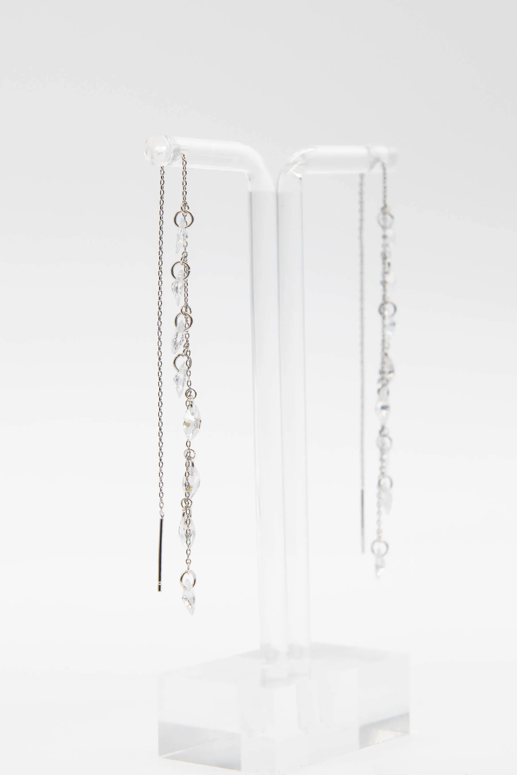 Crystal Chain Drop Earrings