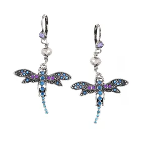 CRYSTAL DRAGONFLY EARRINGS #281BL3401