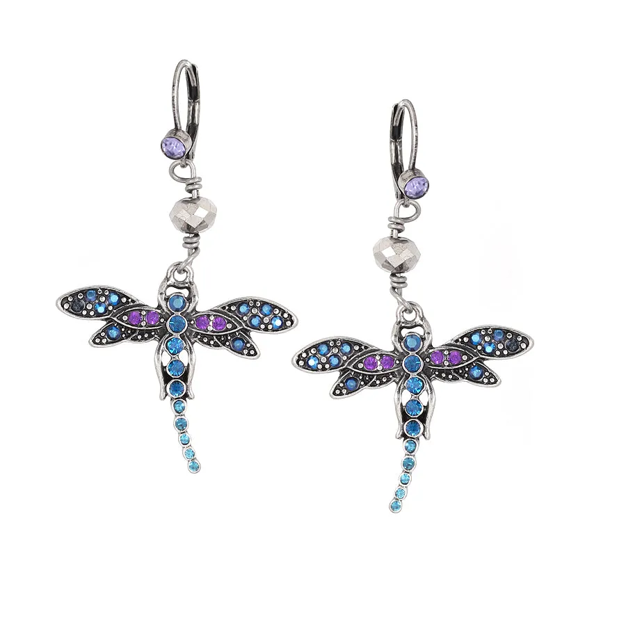 CRYSTAL DRAGONFLY EARRINGS #281BL3401