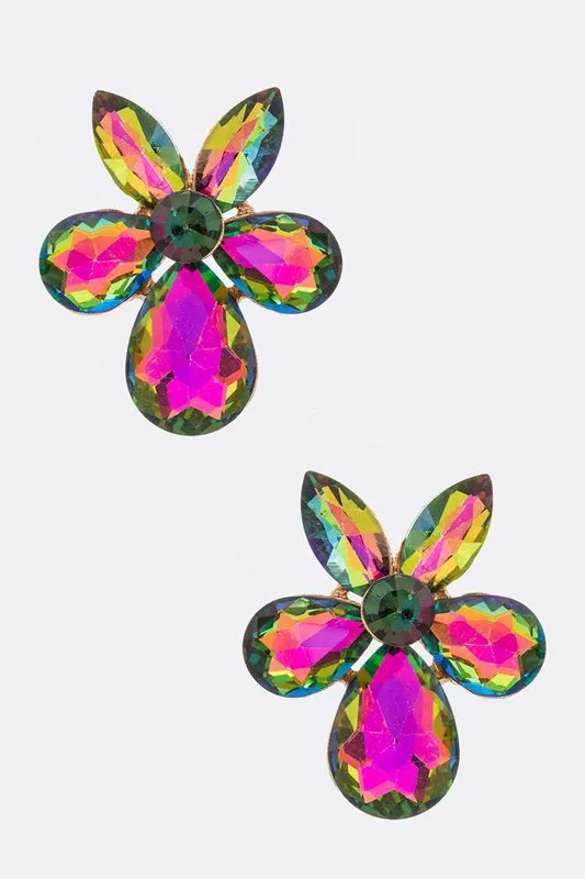 Crystal Flower Iconic Earrings