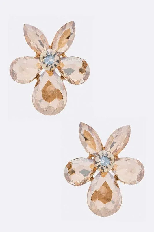 Crystal Flower Iconic Earrings