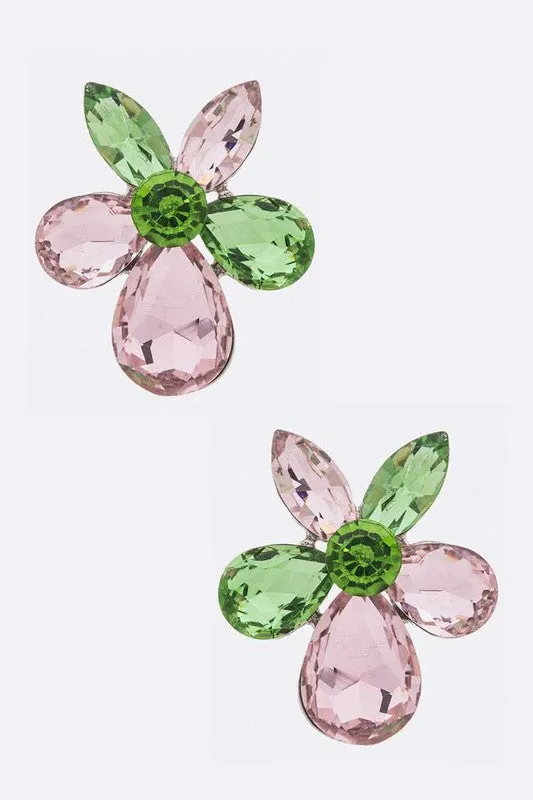 Crystal Flower Iconic Earrings