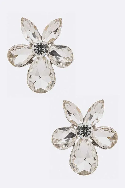 Crystal Flower Iconic Earrings