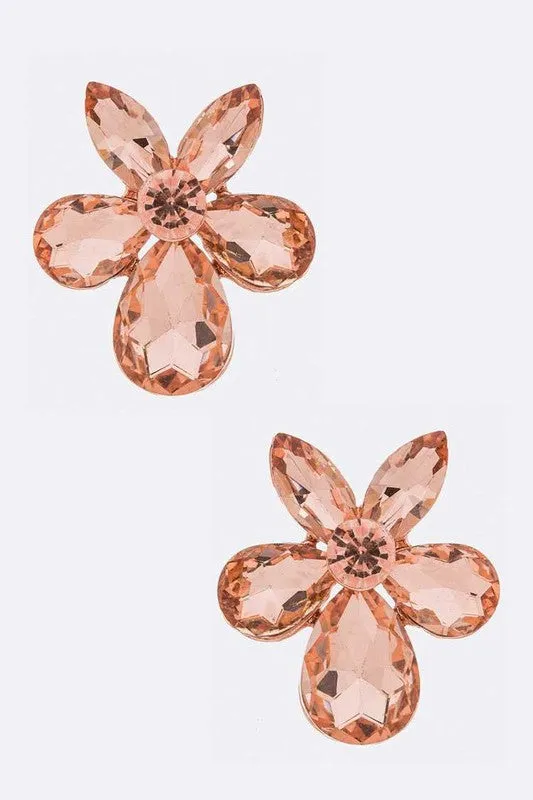 Crystal Flower Iconic Earrings