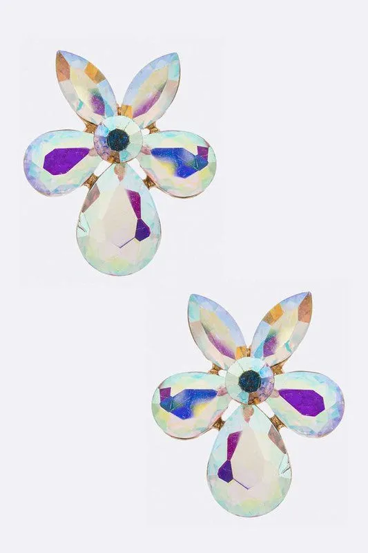 Crystal Flower Iconic Earrings
