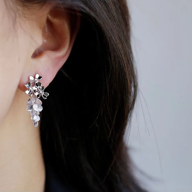 Crystal Grape Earrings