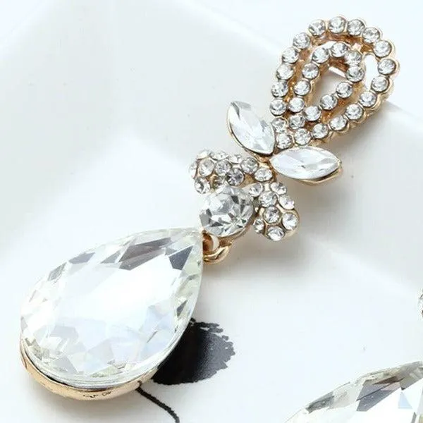 Crystal Rhinestone Dangle Earrings