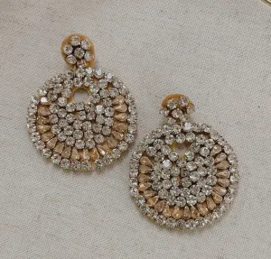 Crystal Round Earrings