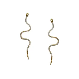 Crystal Serpent Earring