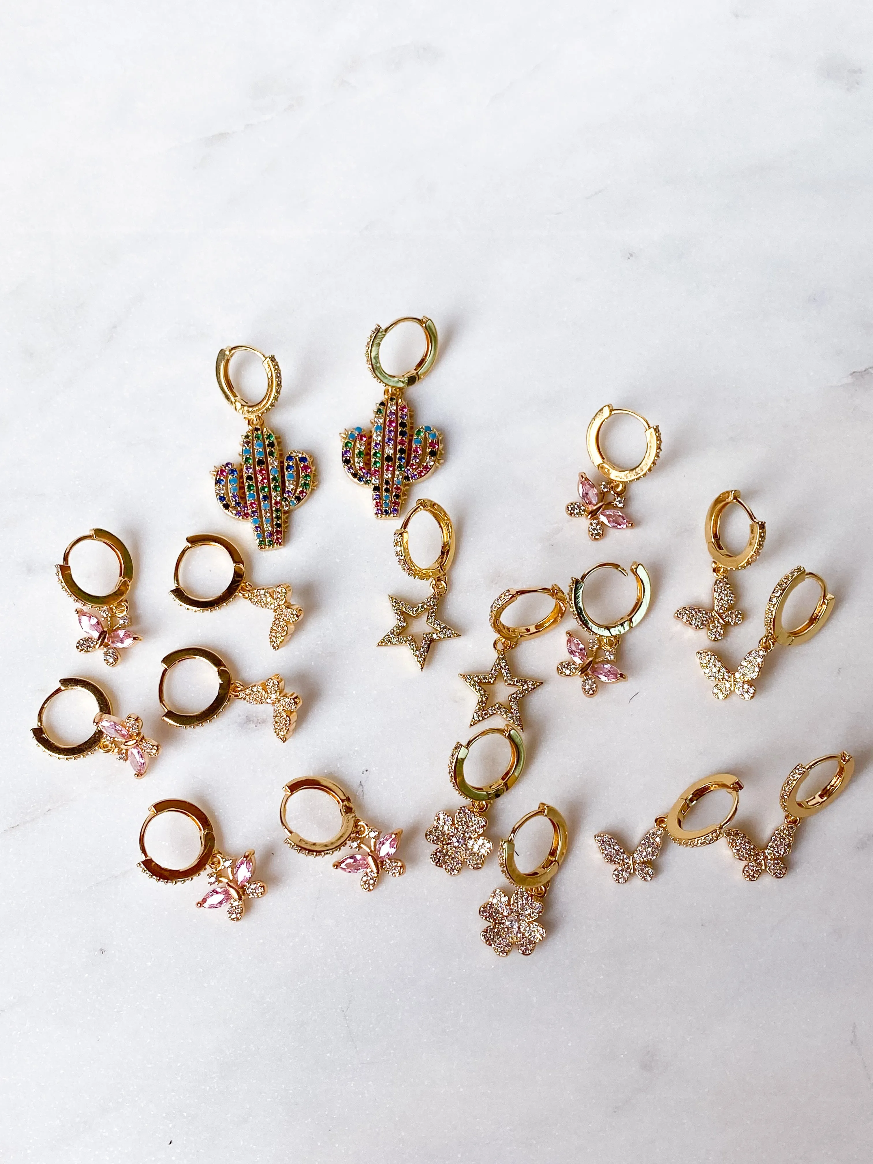 Crystal Shamrock Earrings