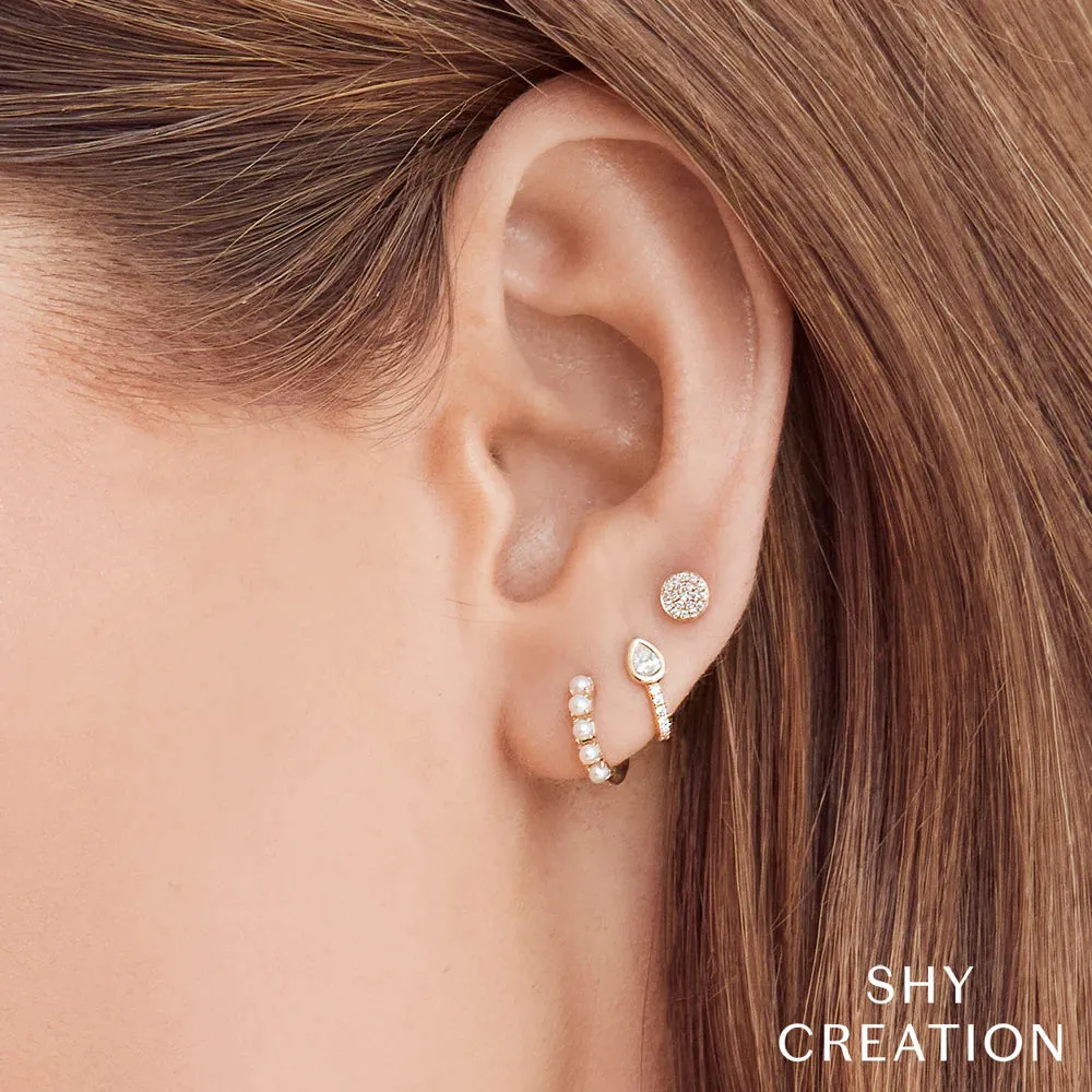 Cultured Pearl Huggies