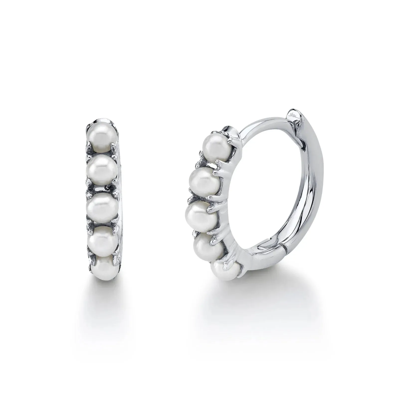 Cultured Pearl Huggies