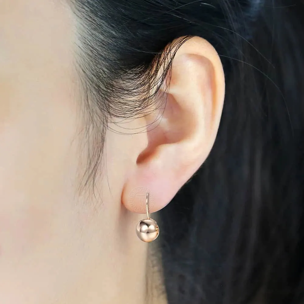 Cut Out Ball Dangle Earrings
