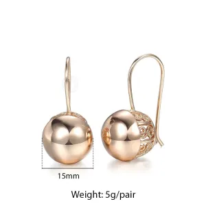 Cut Out Ball Dangle Earrings