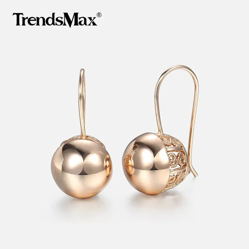 Cut Out Ball Dangle Earrings