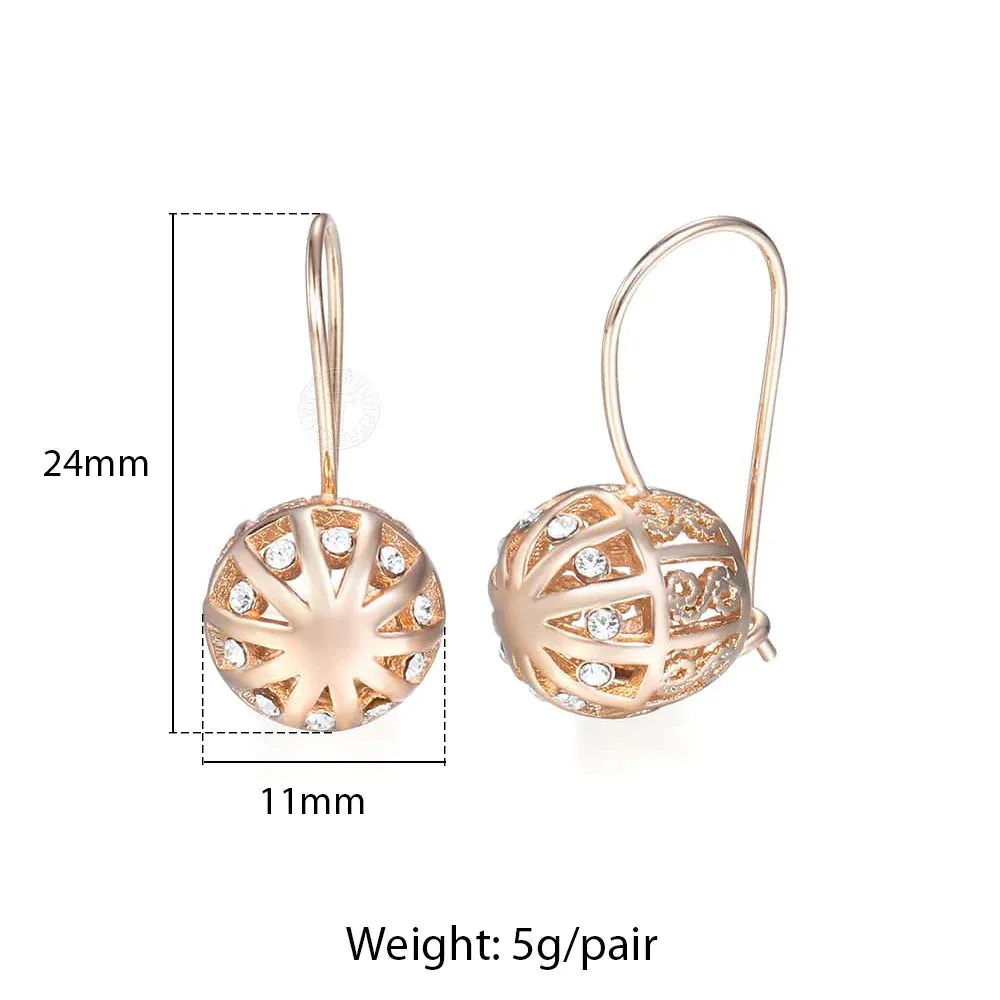 Cut Out Ball Dangle Earrings