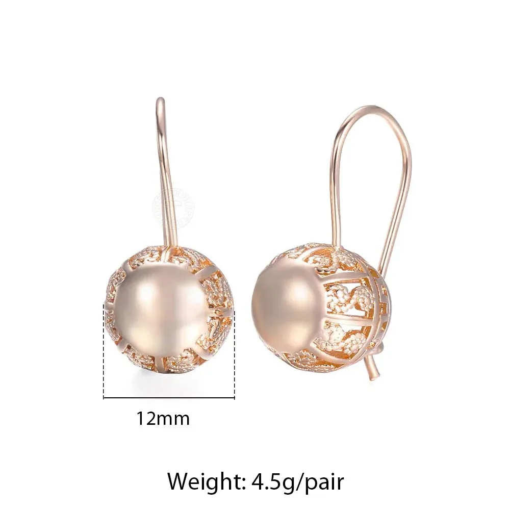 Cut Out Ball Dangle Earrings