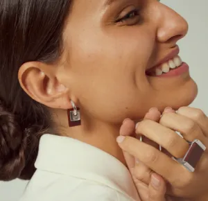 CXC Earrings with methacrylate
