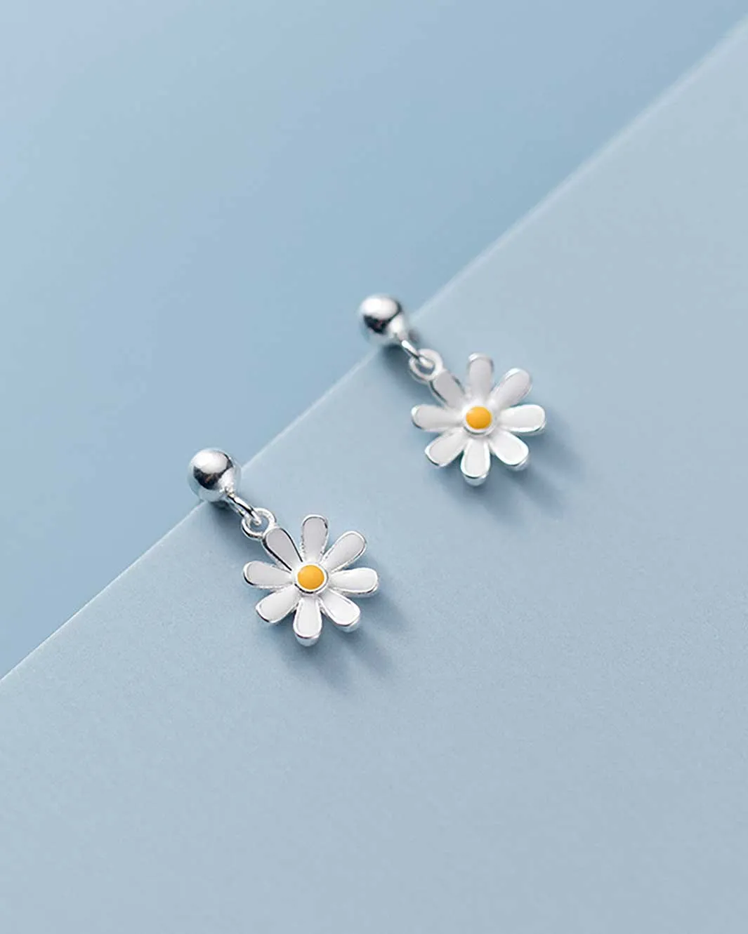 Daisy Charm Drop Earrings