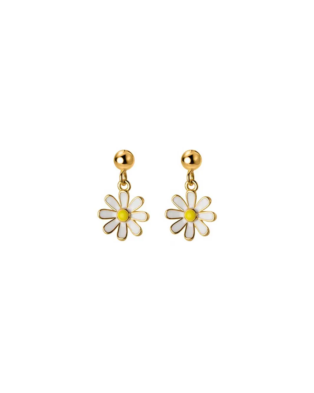 Daisy Charm Drop Earrings