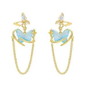 Dancing Butterfly Orbit Earrings