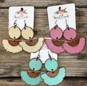 Dancing Señorita Leather Earrings