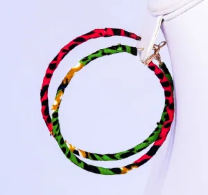 Darkpink Loop Ankara Earring
