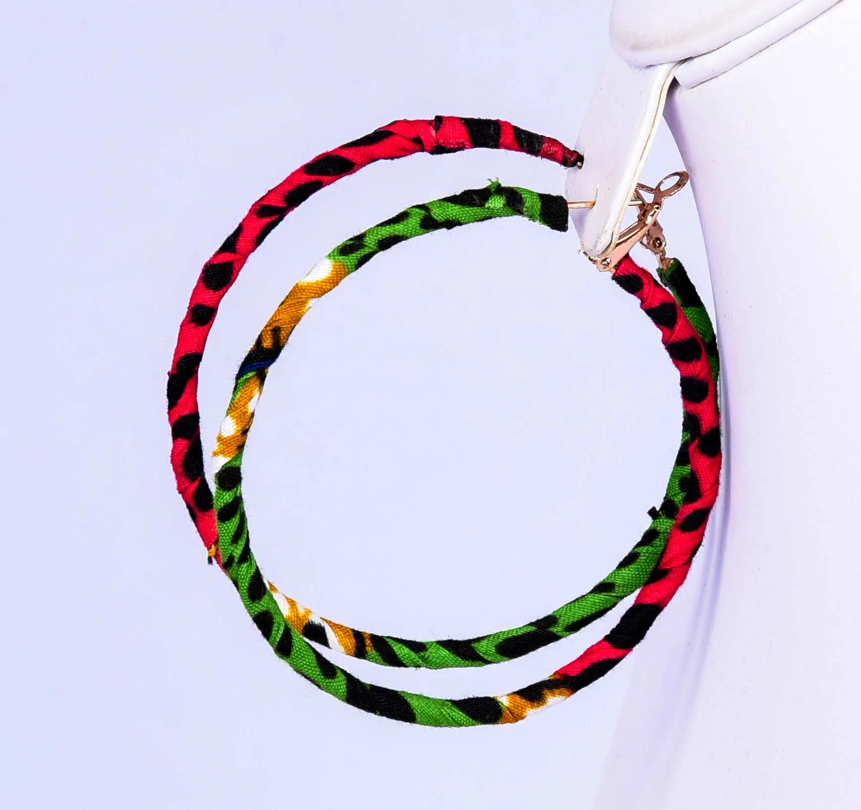 Darkpink Loop Ankara Earring