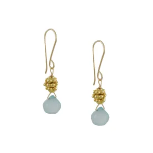 Debbie Fisher - Calcite Drop Earring with Vermeil Bead