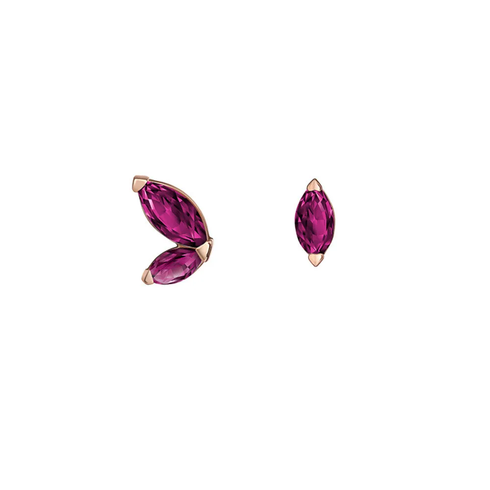 Defne Mismatch Earrings | Ruby