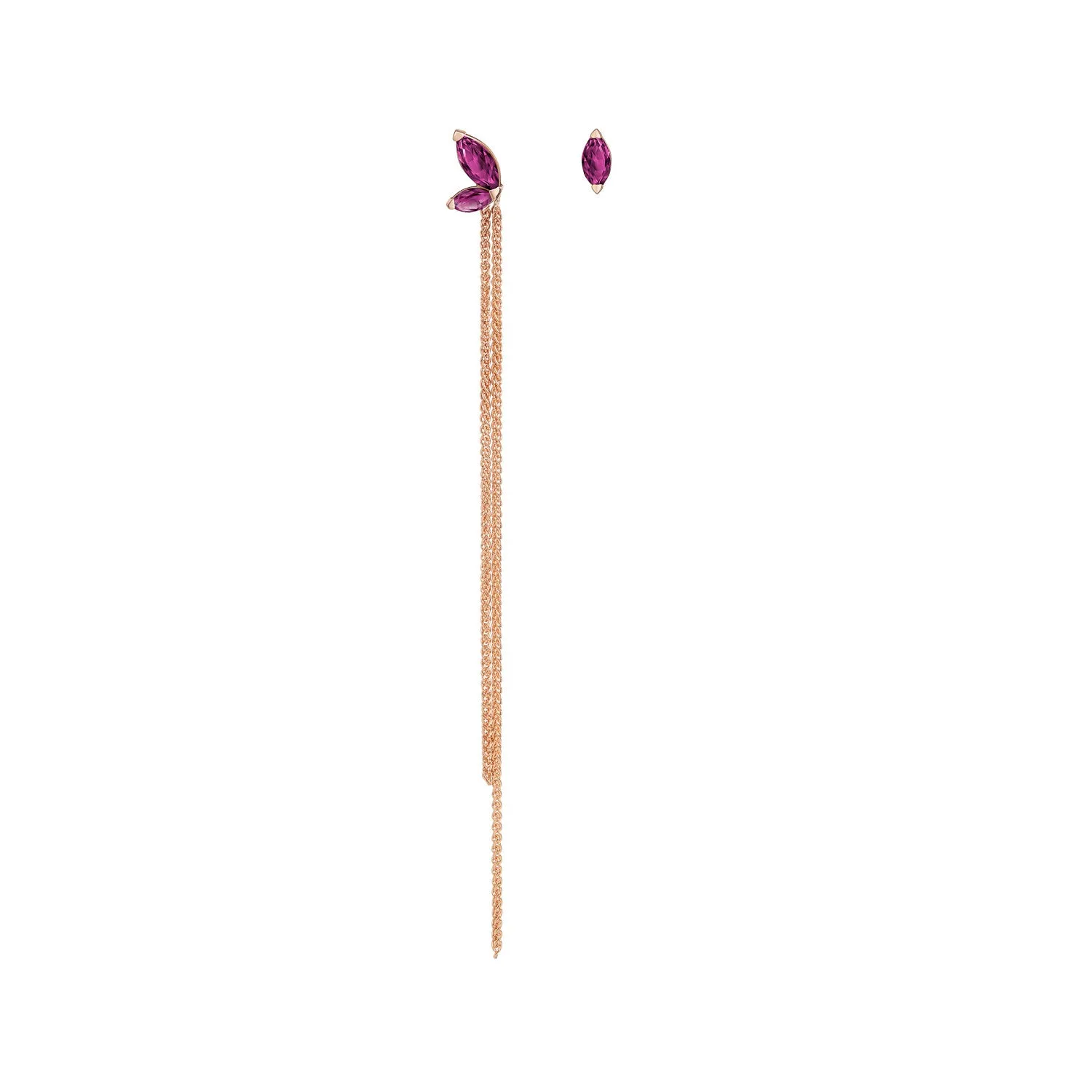 Defne Mismatch Earrings | Ruby