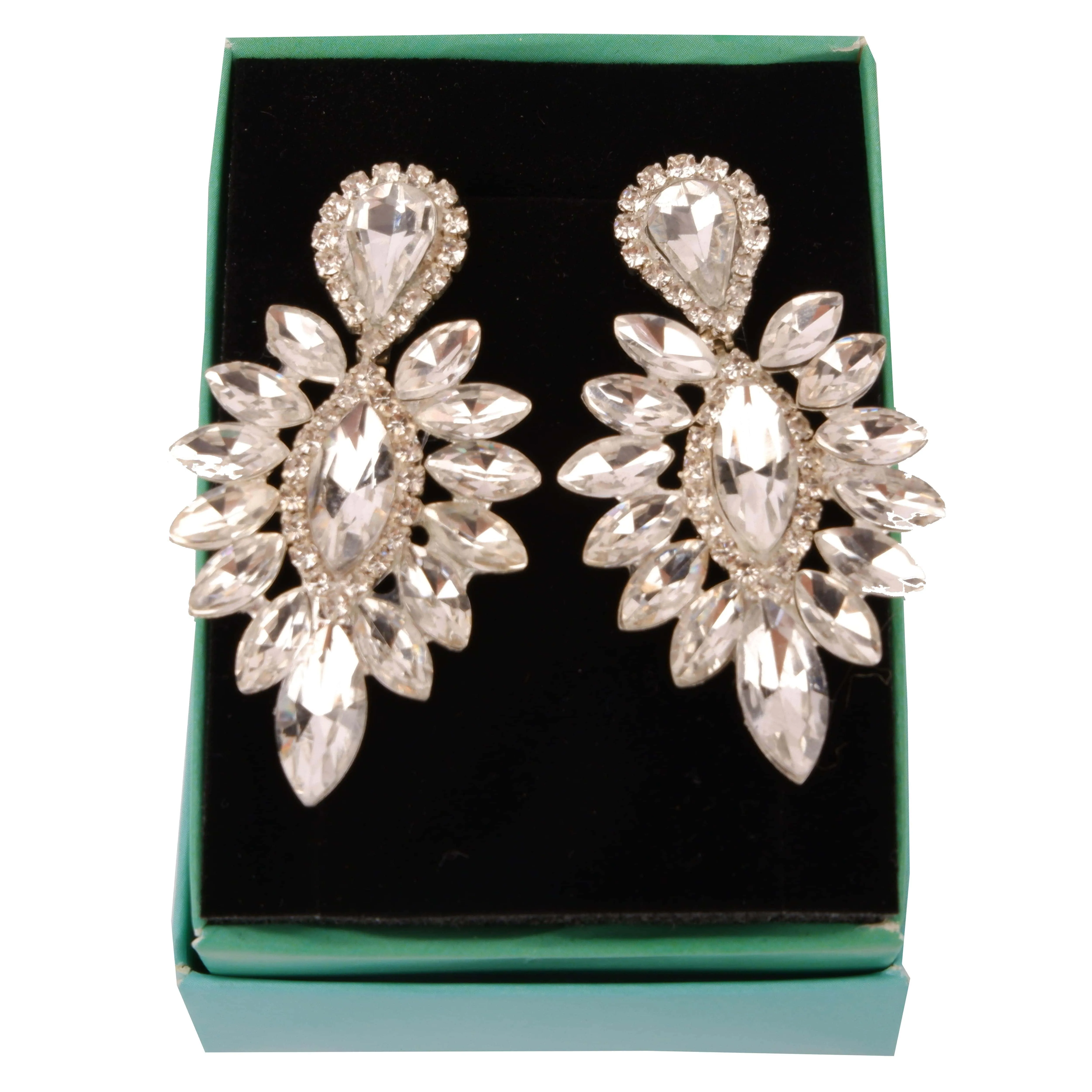 Delicate Crystal Stone Earrings