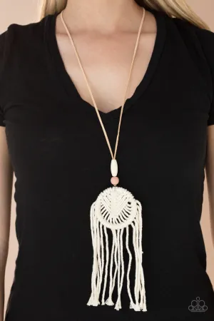 Desert Dreamscape - Pink - Knotted Cord Paparazzi Long Necklace