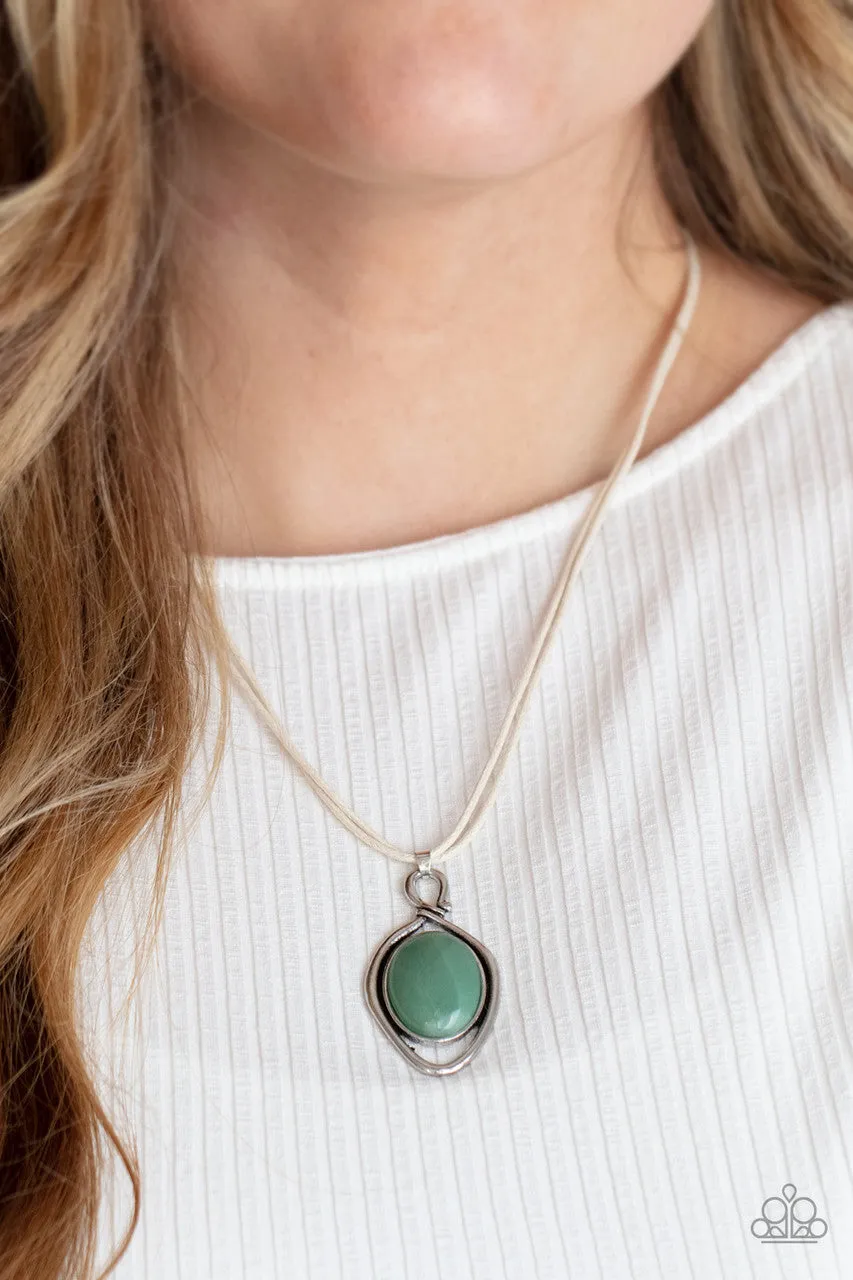 Desert Mystery Green Paparazzi Necklace