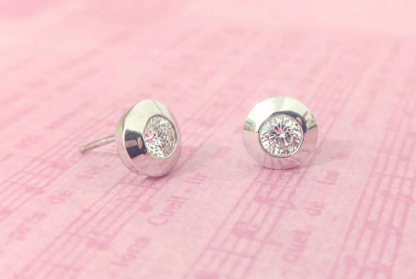 Diamond Bezel Stud Earrings (0.60 ct. t.w.) in 14k Gold