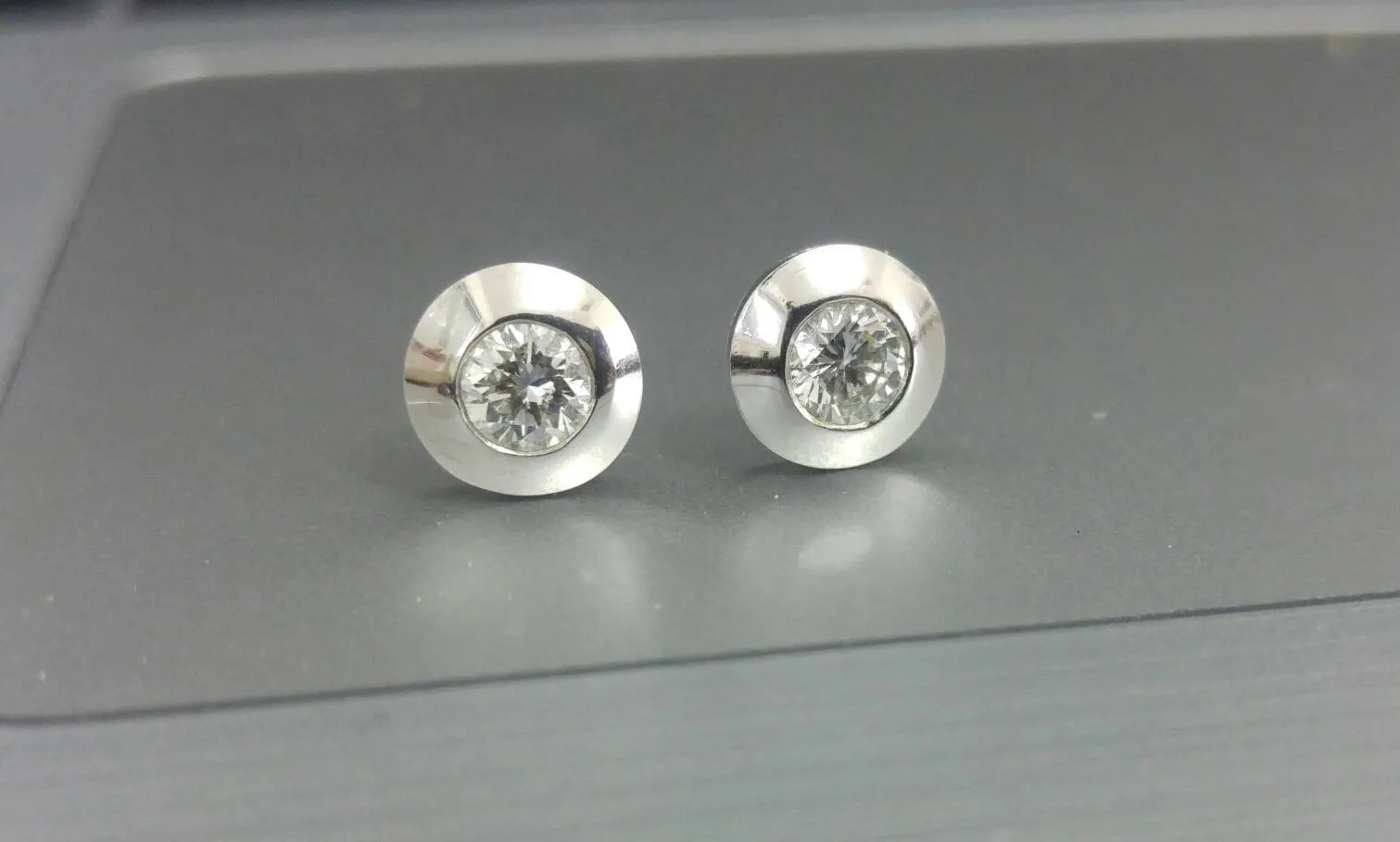 Diamond Bezel Stud Earrings (0.60 ct. t.w.) in 14k Gold