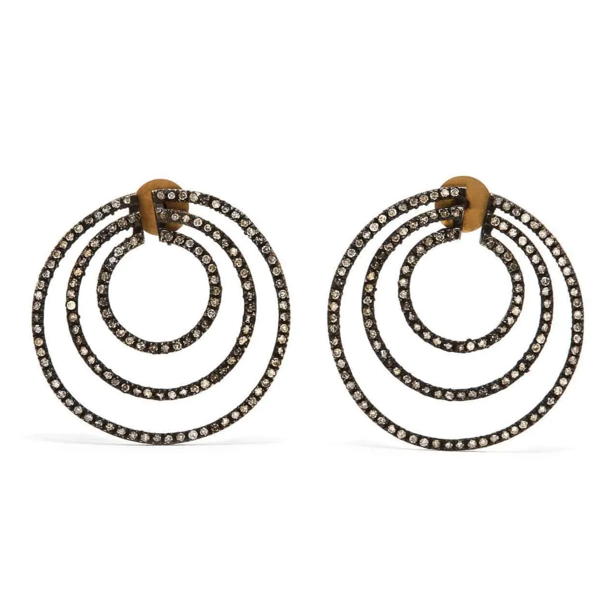 Diamond Catherine Wheel Earrings