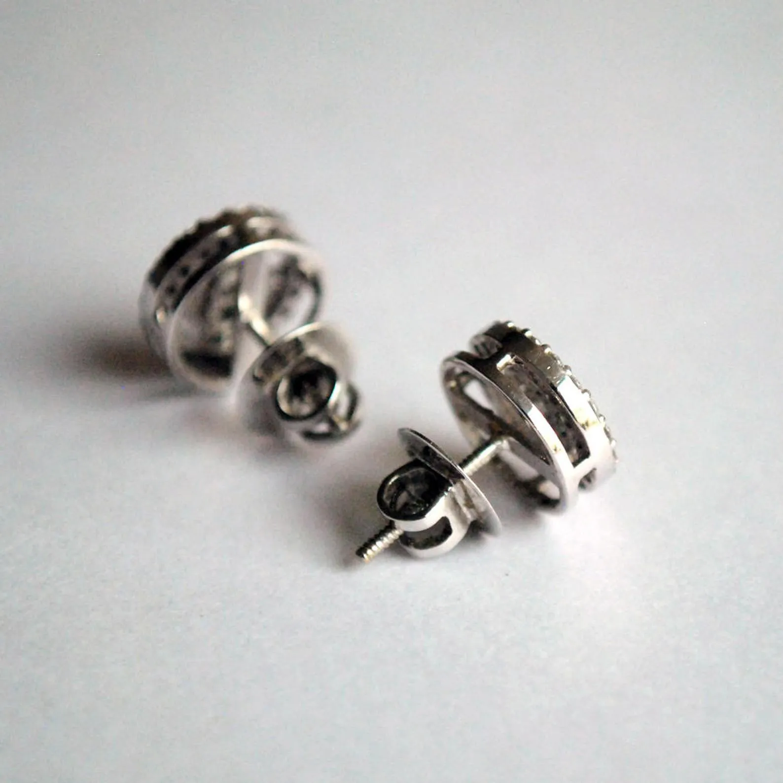 Diamond Cluster Halo Earrings