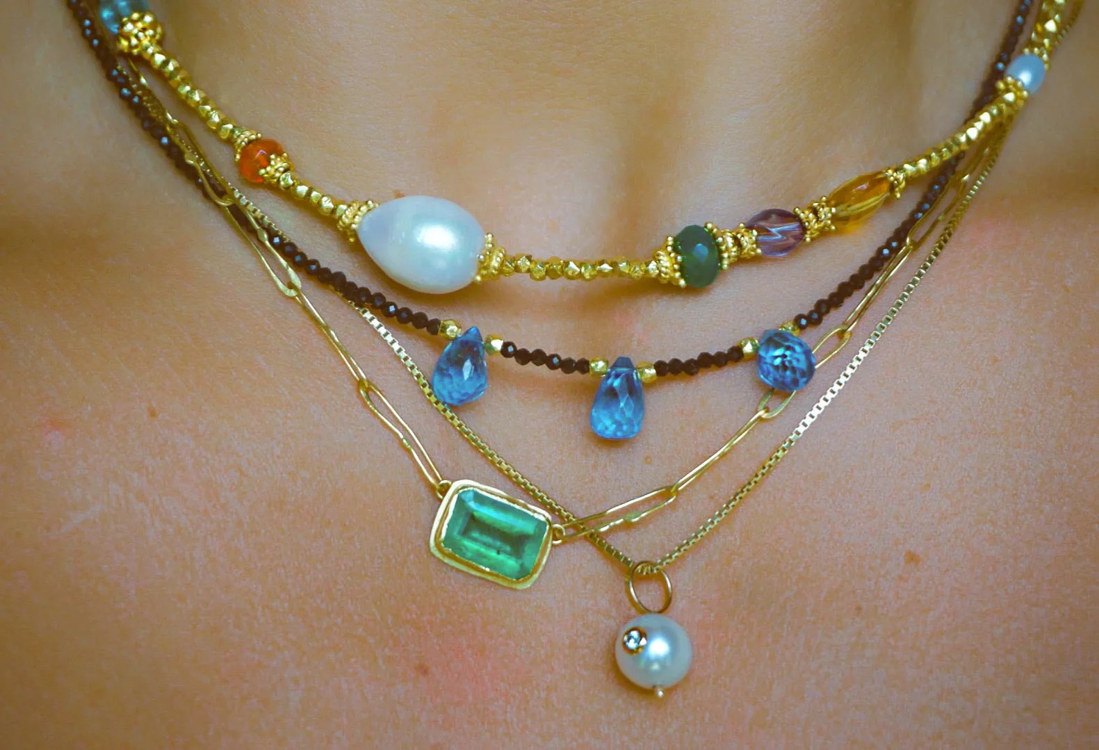 Diamond Pearl Charm
