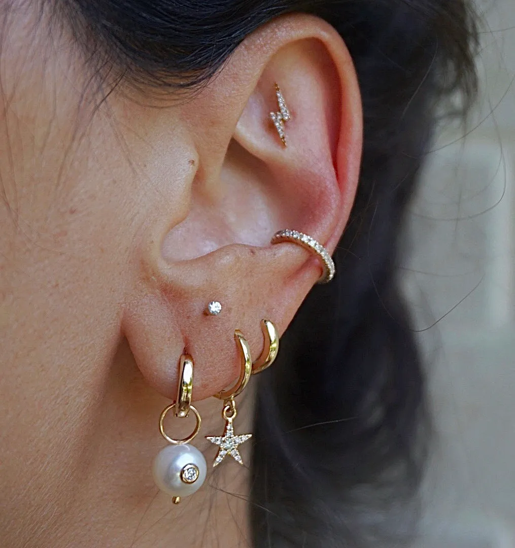 Diamond Pearl Charm