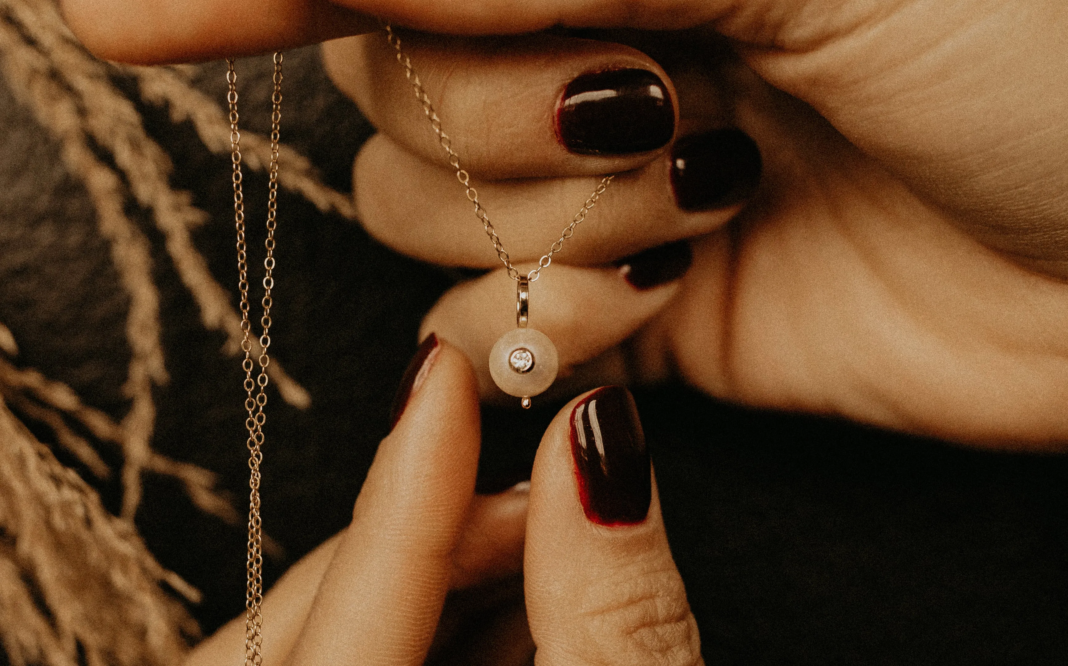 Diamond Pearl Charm