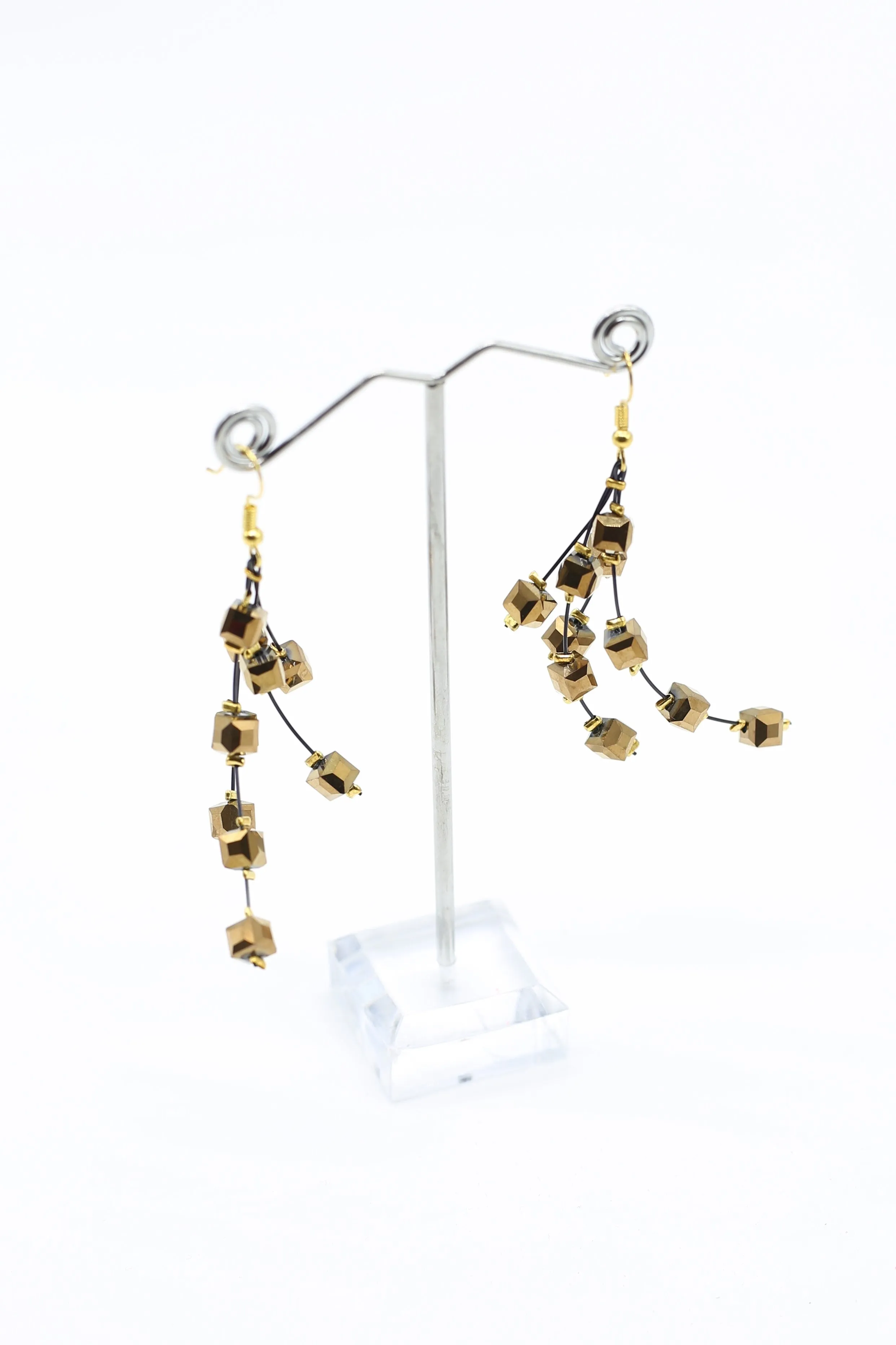 Diana Bronze Sparkle Earrings