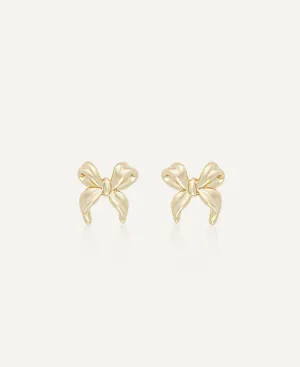 Diana Gold Ribbon Earrings