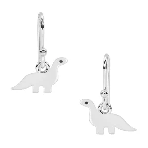 Dinosaur Dangle Earrings Brachiosaurus Dangle Earrings 925 Sterling Silver Dinosaur Earrings Animal Earrings