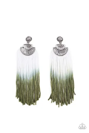 DIP It Up Green Paparazzi Earrings