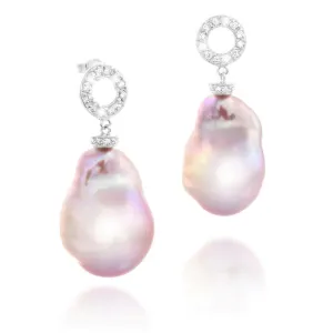 Divine Natural Pink Baroque Pearl Drop Earrings – Maestro Hennessy ®