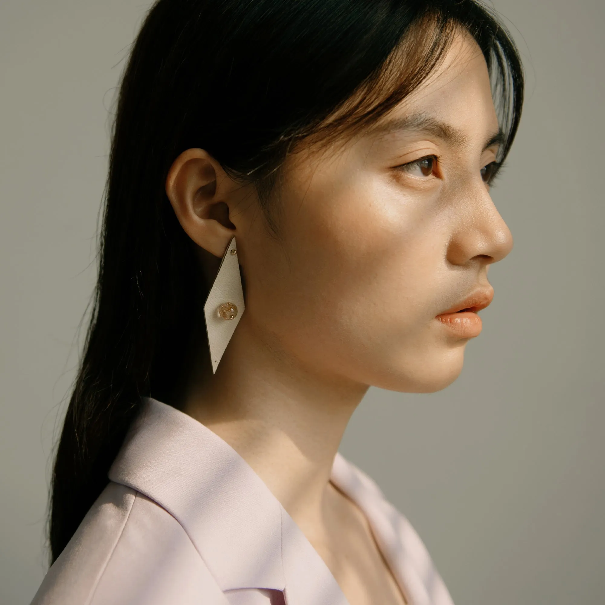 DIY Leather Kits - Geometric Rhombus Style Earring