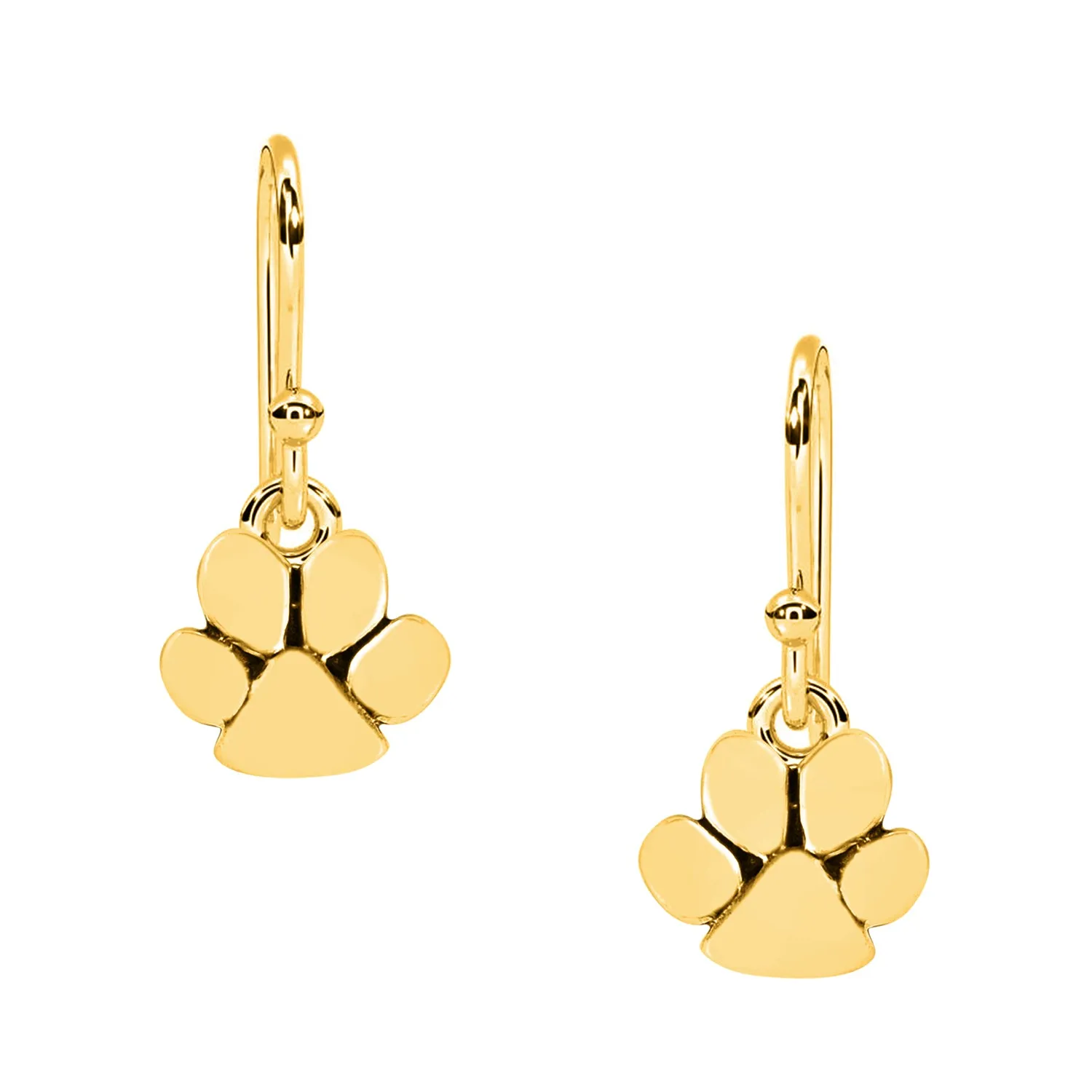 Dog Animal Paw Foot Print Dangle Earrings 925 Sterling Silver Women Animal Lover Earrings