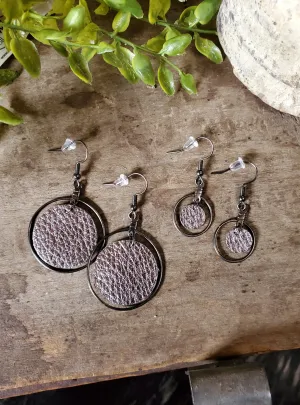 Donna and Samantha Leather Earrings